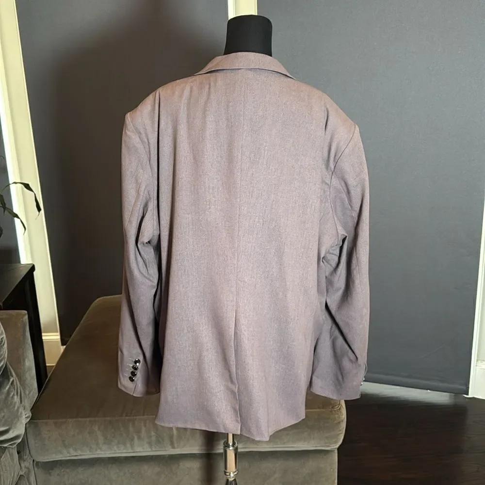 Men’s Gray 3 Piece Suit Notched Lapel 2 Button Closure Size 50 Jacket 44 Pants